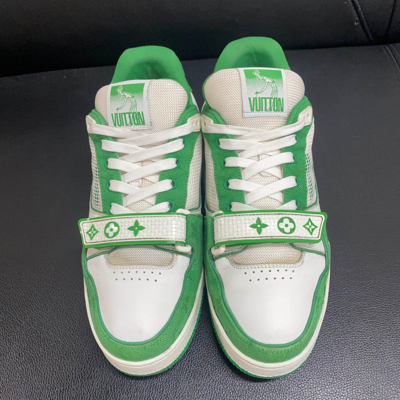 Louis Vuitton Green and White Casual Trainers 0079
