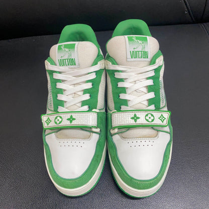 Louis Vuitton Green and White Casual Trainers 0079