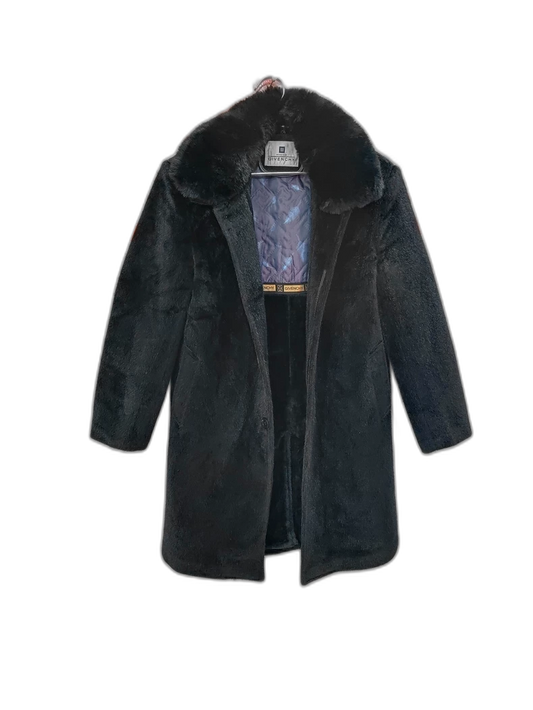 Givenchy Classic Black Fur Collar Coat