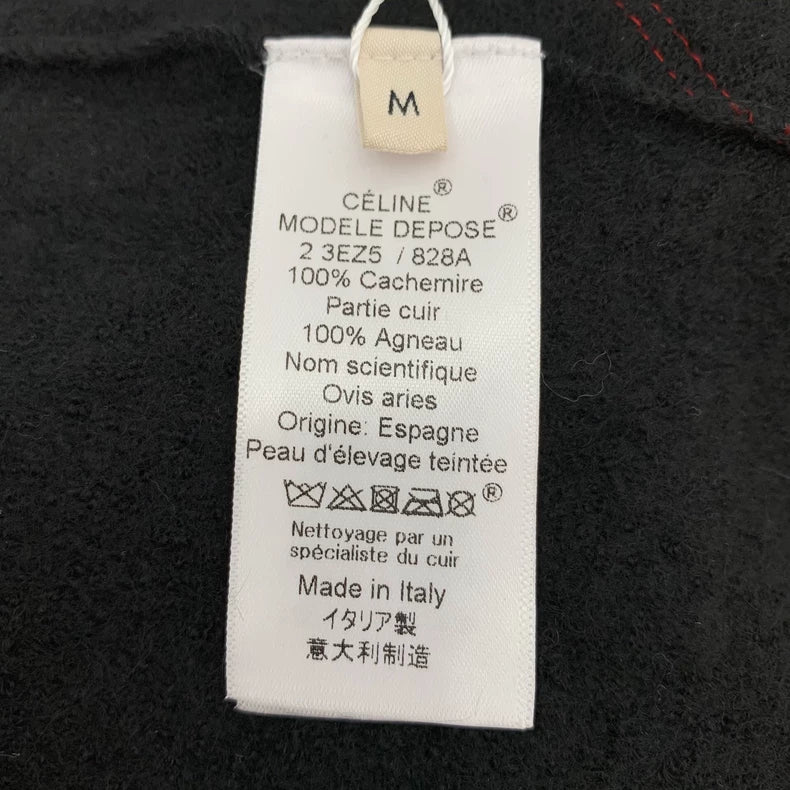 Celine Black Short Sleeve Knit Sweater