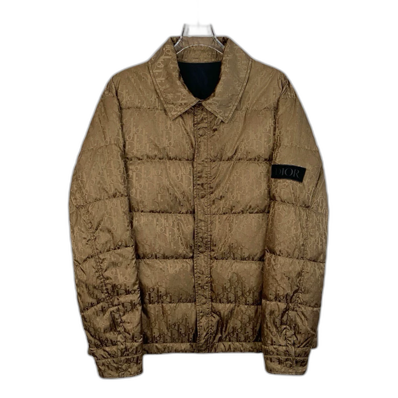 Dior Brown Logo Padded Collar Jacket