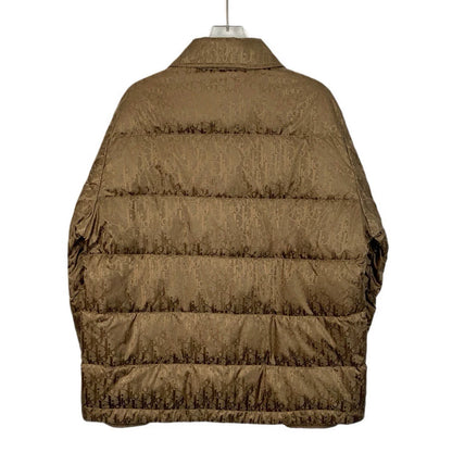 Dior Brown Logo Padded Collar Jacket