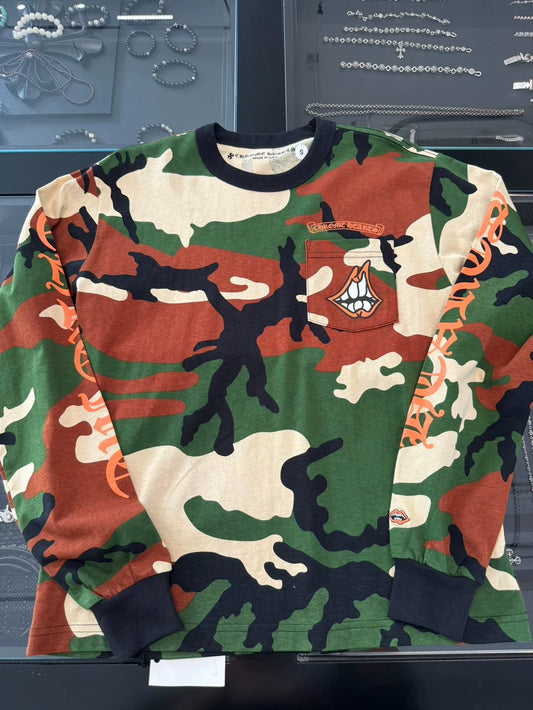 Chrome Hearts Matty Camo Long Sleeve Top-yf