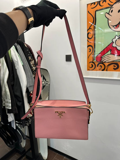 Prada Pink Crossbody Camera Bag