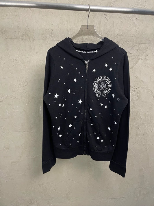 Chrome Hearts Star Zip Hoodie
