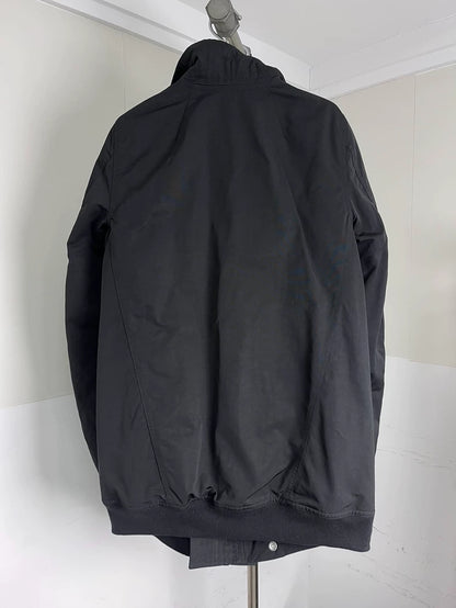 Rick Owens Black Zip Cotton Jacket Size S