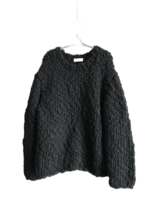 Thick Hand-knit Wool Sweater by Yohji Yamamoto