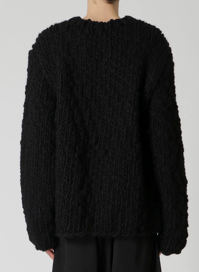 Thick Hand-knit Wool Sweater by Yohji Yamamoto