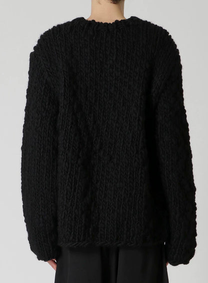 Thick Hand-knit Wool Sweater by Yohji Yamamoto