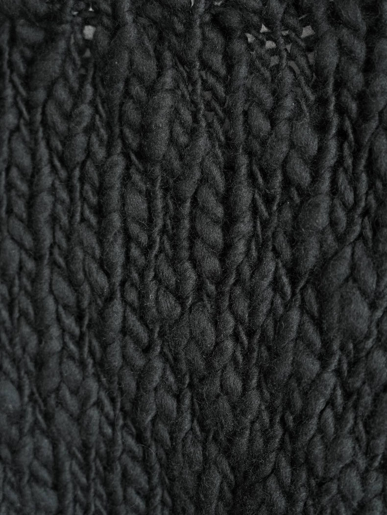 Thick Hand-knit Wool Sweater by Yohji Yamamoto