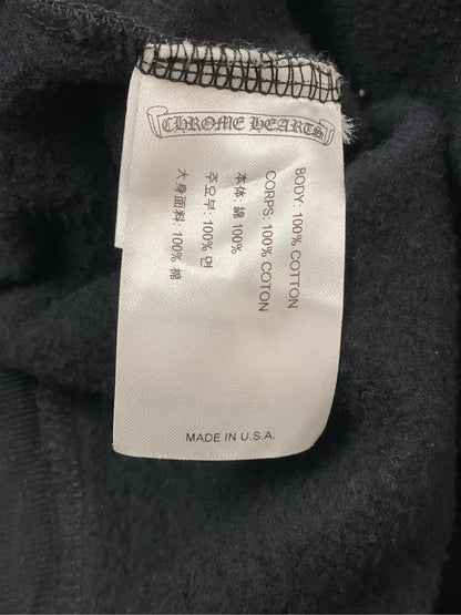 Chrome Hearts Black Hoodie with Brown Text