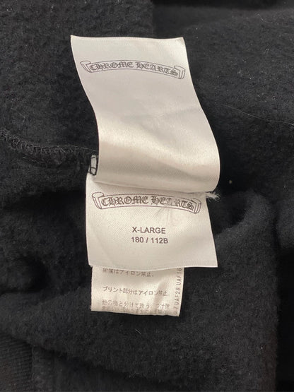 Chrome Hearts Black Hoodie with Brown Text