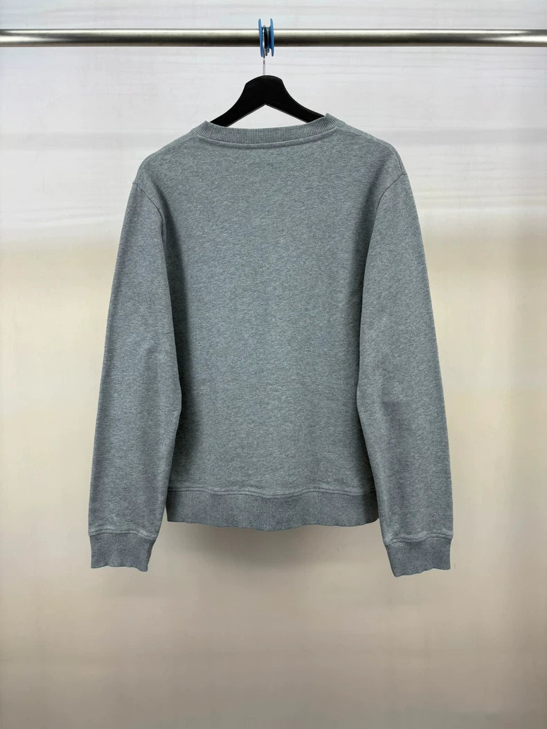 Loewe Gray Logo Embroidery Sweatshirt M