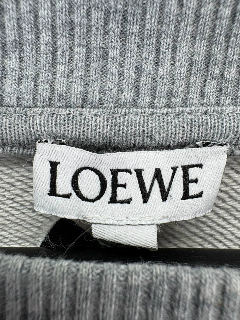 Loewe Gray Logo Embroidery Sweatshirt M