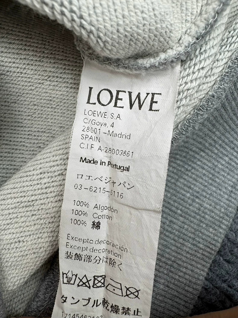 Loewe Gray Logo Embroidery Sweatshirt M