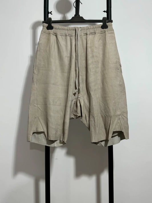 Rick Owens Leather Shorts Size 50