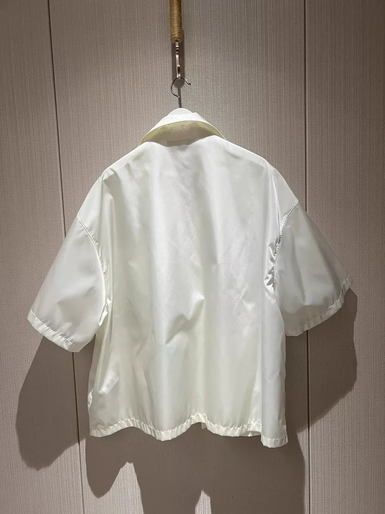 Prada Recycled Nylon Short Sleeve Shirt