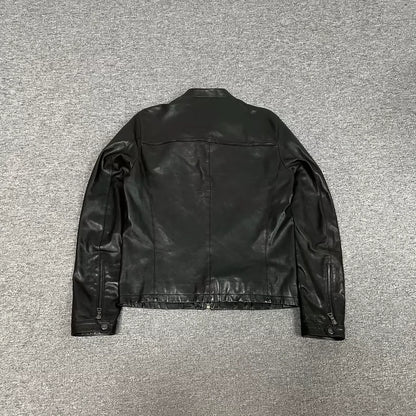 Prada Black Leather Motorcycle Jacket