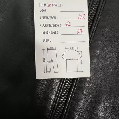 Prada Black Leather Motorcycle Jacket