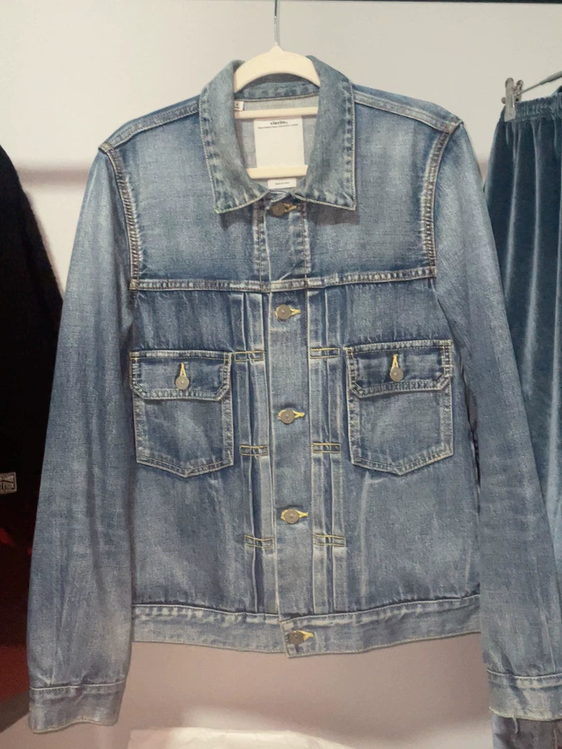 Visvim Denim Jacket with Pocket Details
