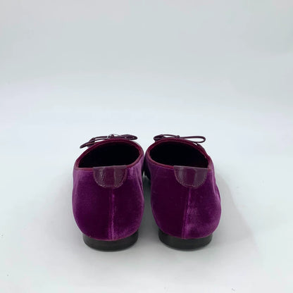 Tom Ford Purple Bow Flat Shoes