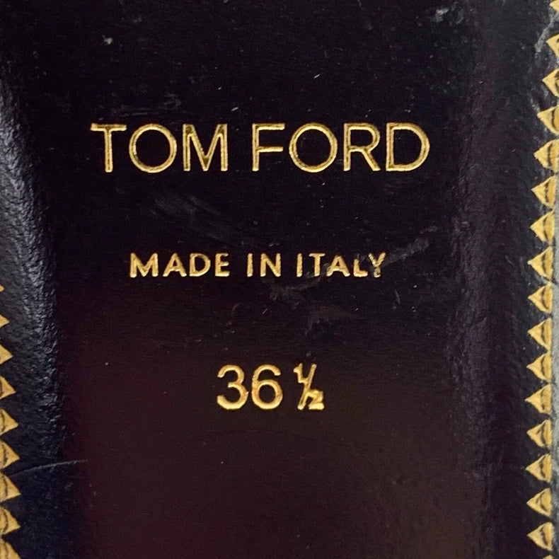 Tom Ford Purple Bow Flat Shoes