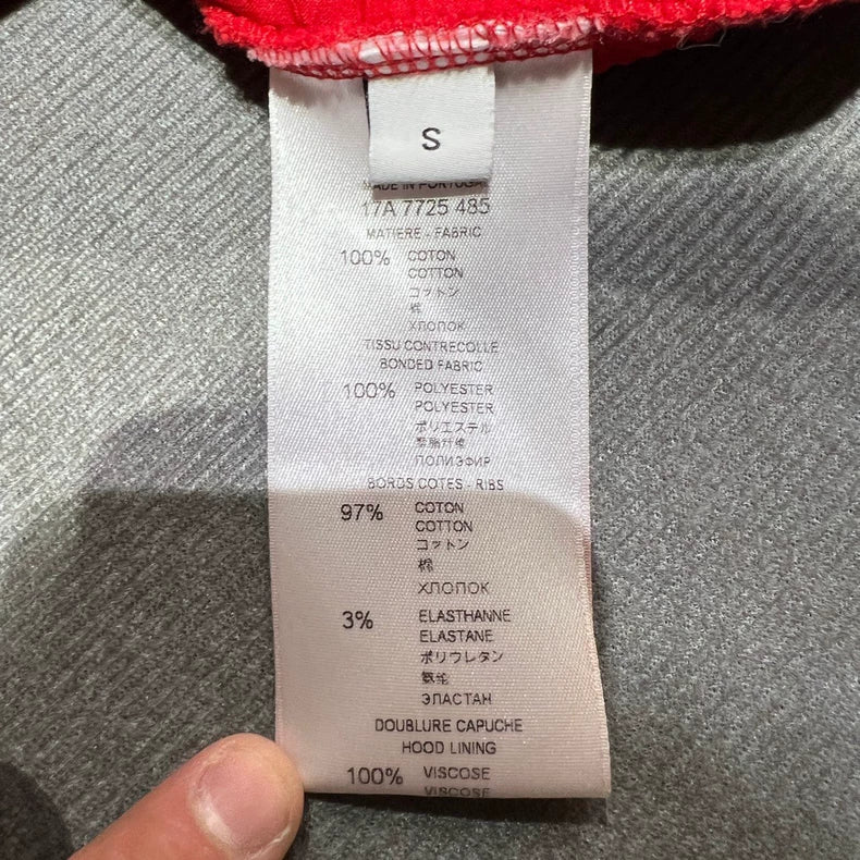 Givenchy Red Distressed Hoodie