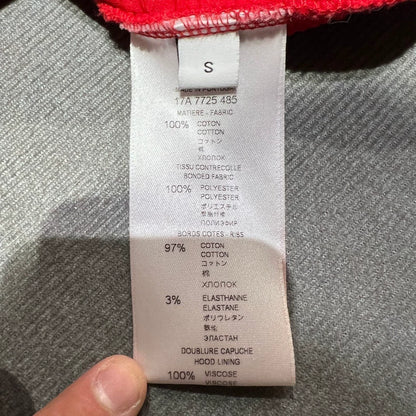 Givenchy Red Distressed Hoodie