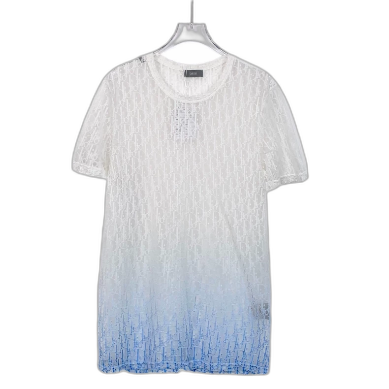 Dior Gradient Logo Print Short Sleeve T-Shirt