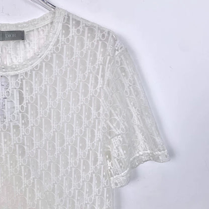 Dior Gradient Logo Print Short Sleeve T-Shirt