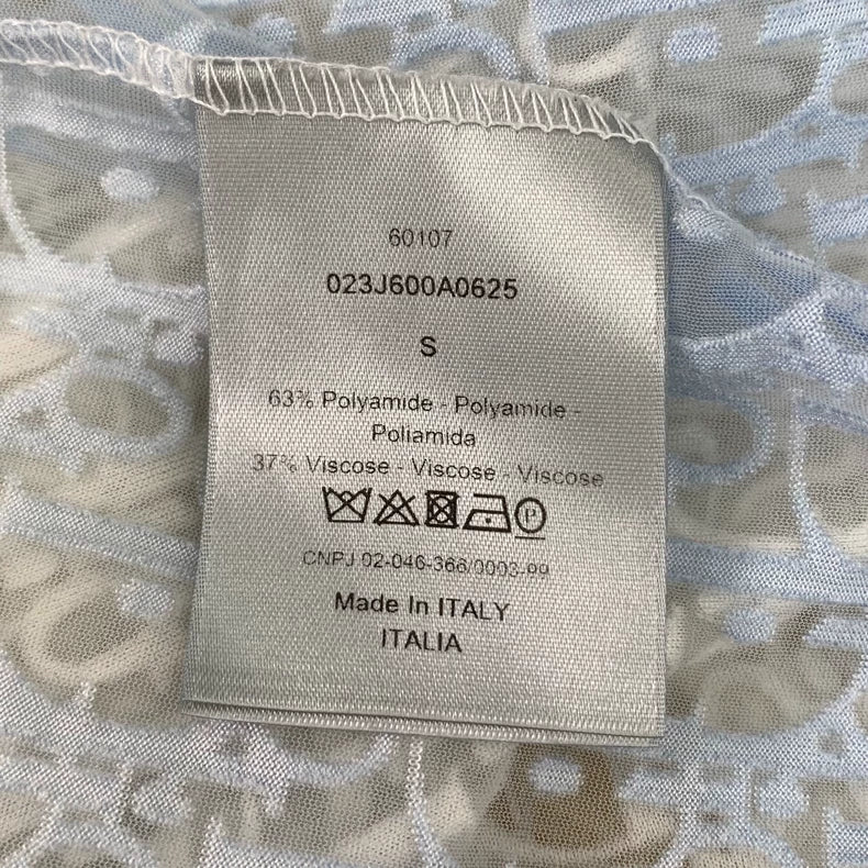 Dior Gradient Logo Print Short Sleeve T-Shirt