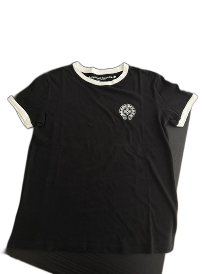 Chrome Hearts Black Ringer Tee with Logo