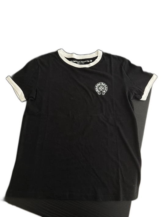Chrome Hearts Black Ringer Tee with Logo