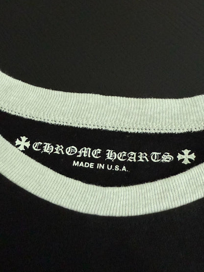 Chrome Hearts Black Ringer Tee with Logo