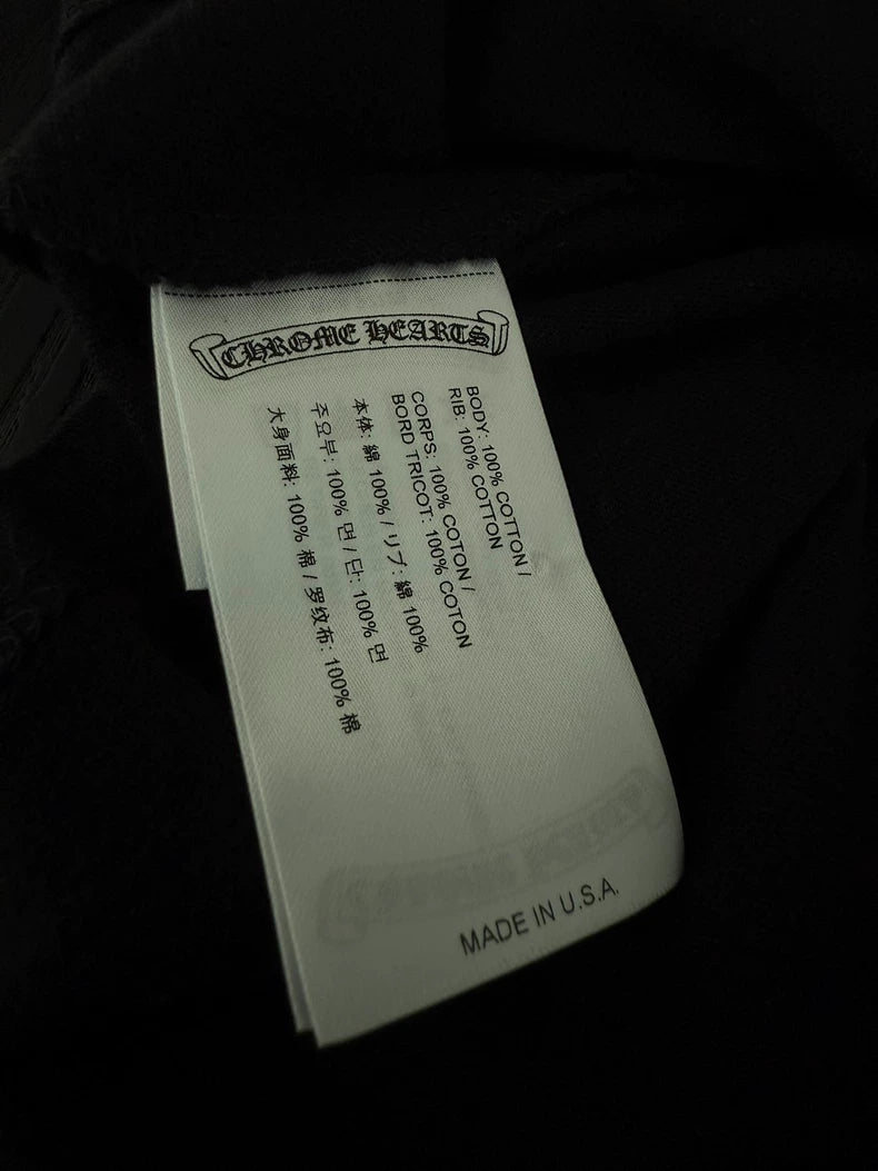 Chrome Hearts Black Ringer Tee with Logo