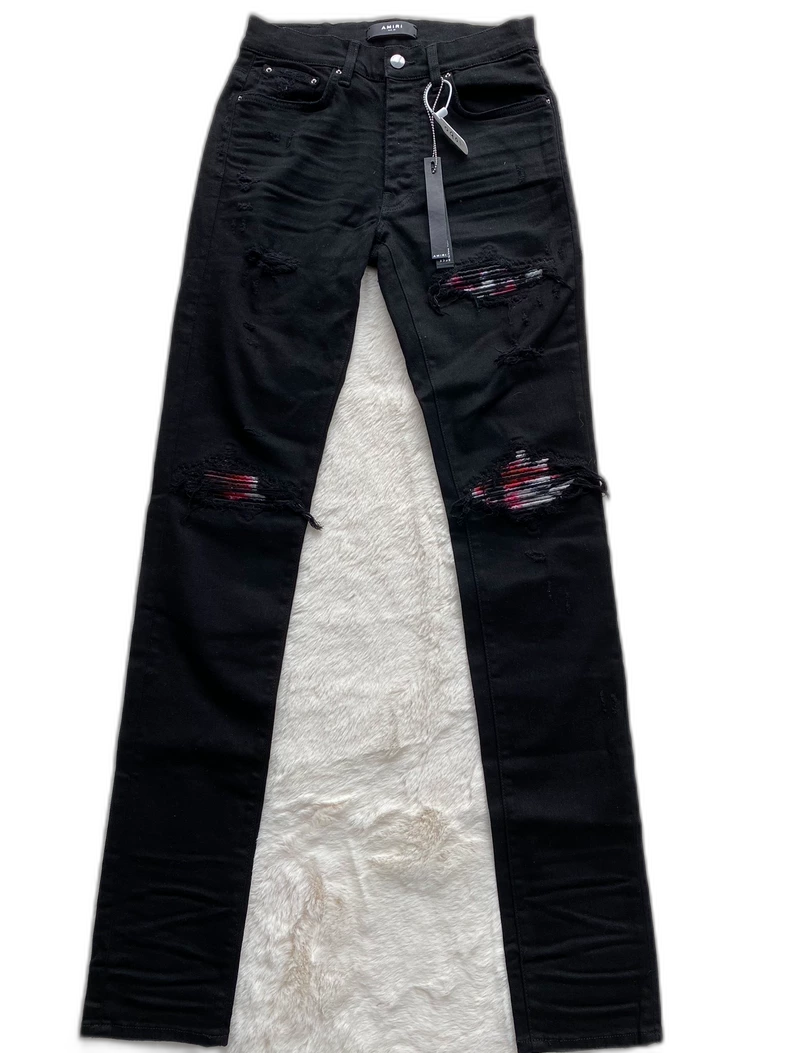 Amiri Black Watercolor MX1 Denim Pants