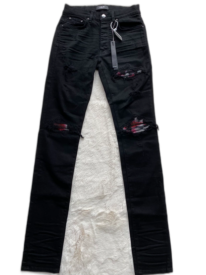 Amiri Black Watercolor MX1 Denim Pants