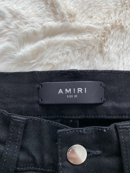 Amiri Black Watercolor MX1 Denim Pants