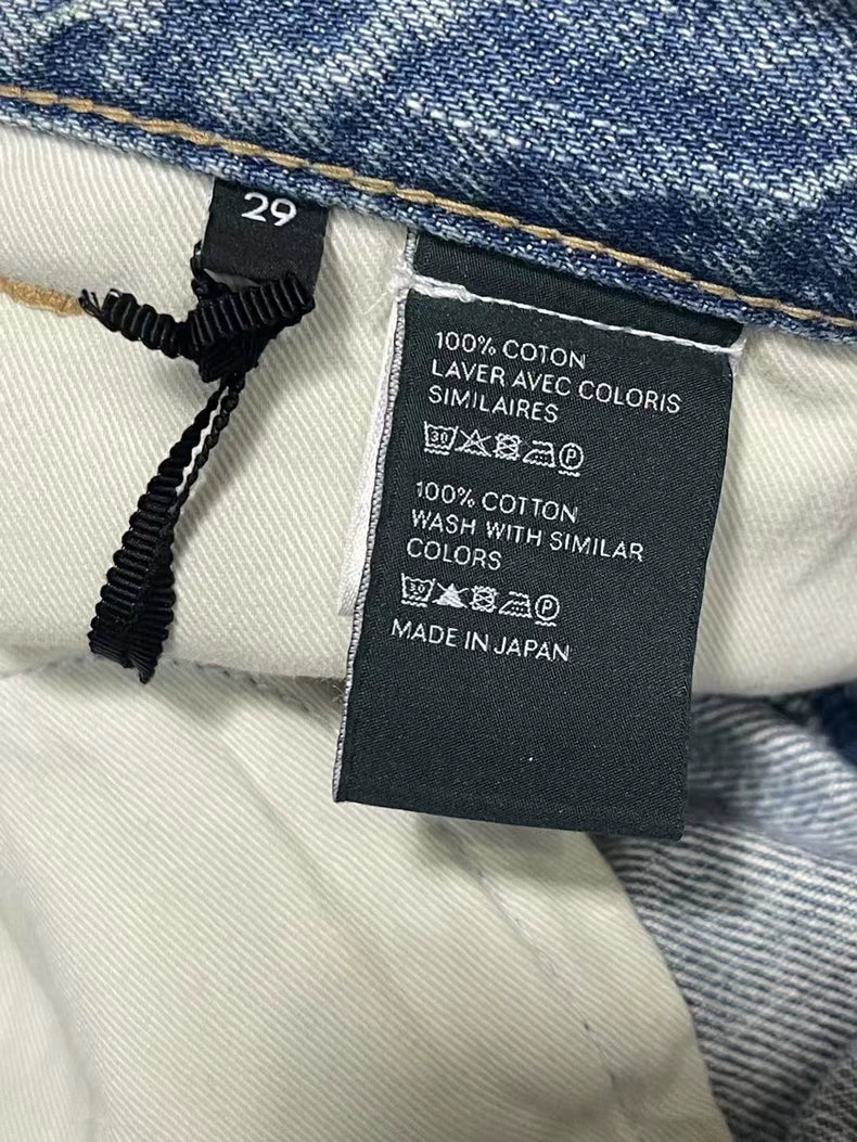 Celine Paint Splatter Denim Pants