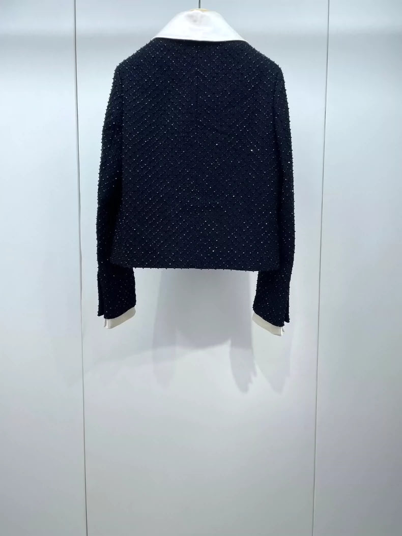 miumiu Crystal Embellished Coat