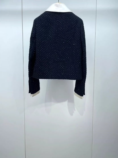 miumiu Crystal Embellished Coat