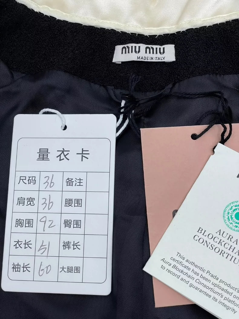 miumiu Crystal Embellished Coat