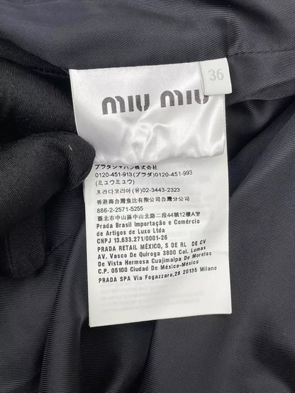 miumiu Crystal Embellished Coat