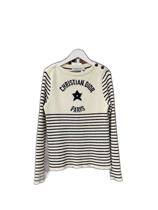 Dior Striped Star Knit Sweater