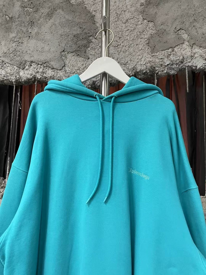 Balenciaga Embroidered Logo Hoodie Sweatshirt