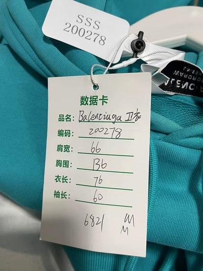 Balenciaga Embroidered Logo Hoodie Sweatshirt