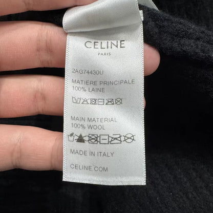 Celine Hooded Sweatshirt with Logo Chain-zp