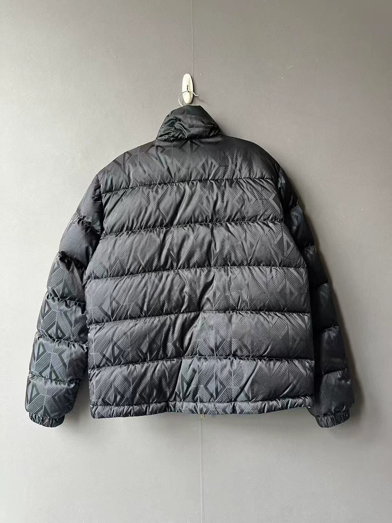 Dior Black Geometric Puffer Jacket