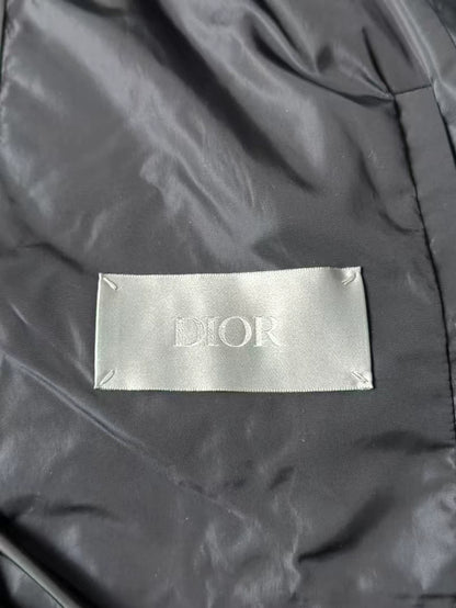 Dior Black Geometric Puffer Jacket