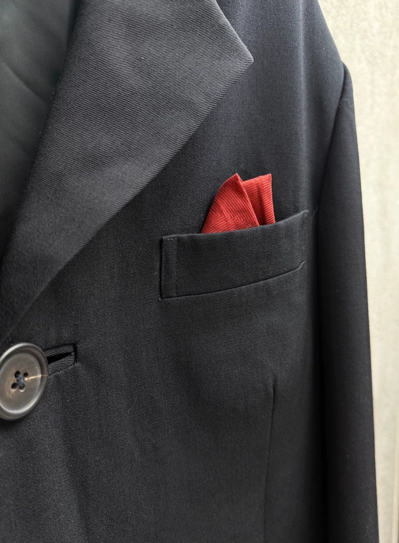 Yohji Yamamoto Black Wool Suit Jacket